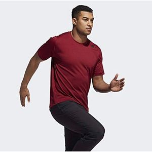 adidas Men's Freelift Tech Engineered burgundy Heather Tee